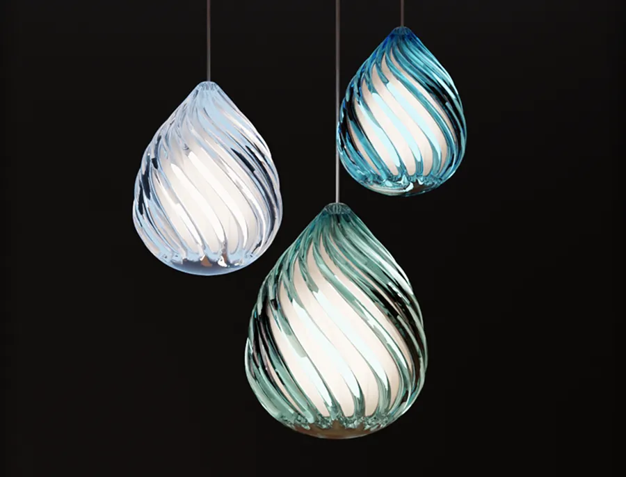 Virers sculptural lighting render